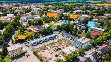 Prodej nadstandardního bytu 3+kk s dvougaráží v centru Svitav